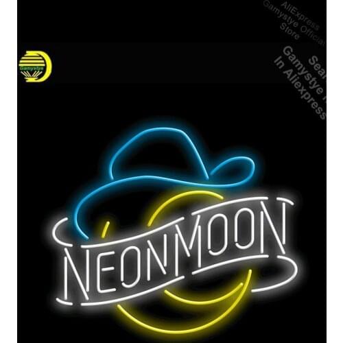 Neon Signs for Neon Moon Restaurant and Club Neon bulb Sign Affiche Neon Real Glass Neon Characteristic Neon Signs For Home