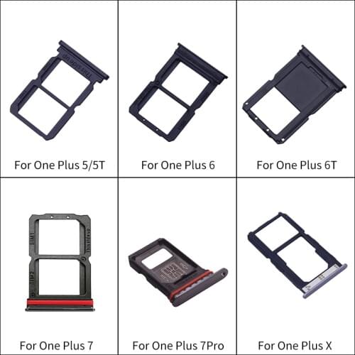 Netcosy SIM Card Tray Replacement Parts SIM Card Slot Holder For Oneplus 1+ 5 A5000 5T A5010 6 A6000 6T A6013 X E1003 7 7Pro