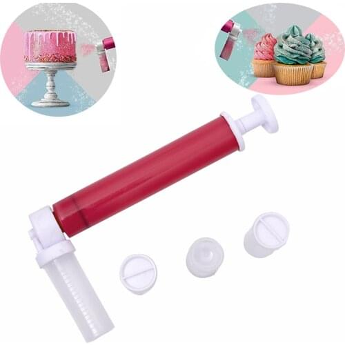 New Manual Cake Spray Gun Coloring Airbrush Baking Decoration Tools Cake Pastry Dusting Spray Tube