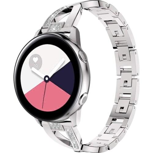 High Quality 22mm 20mm Watch Strap for Samsung Galaxy watch 46mm 42mm stainless steel wristband metal band for Samsung Gear S3