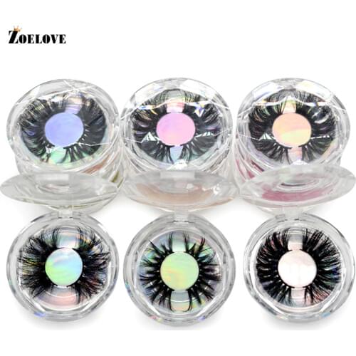 25mm Mink Lashes 30 Pairs Mink Eyelash In Bulk Lash Case Packaging Mink Lash Vendor Dramatic Long 5D Mink Eyelashes Wholesale