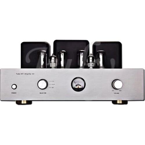 S1-4P1S pure tube push-pull tube amplifier, HiFi high-fidelity combined amplifier,Output power: 10W+10W,Distortion