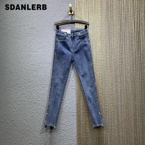 Женские зауженные джинсы SDANLERB China At AliExpress