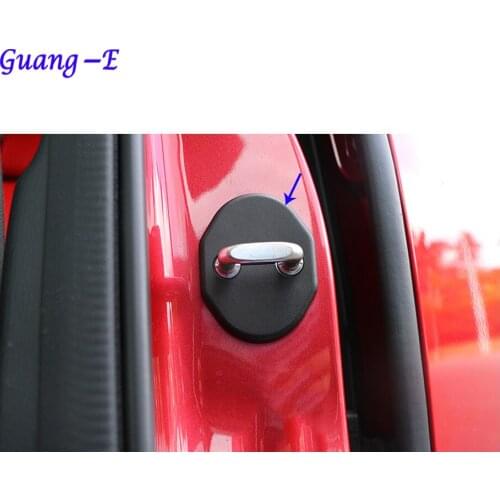 Car body styling anti rust water proof Door lock key protect buckle cover 4pcs for Mazda CX-5 CX5 2013 2014 2015 2016