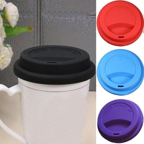 Universal Reusable Silicone Stretch Lids 9cm Food Fresh Cover Silicone Insulation Anti-Dust Cup Cover Tea Coffee Sealing Lids