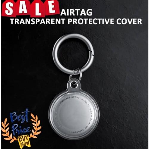 Protective Cover For Aircovered AirTag Case Silicone Protector Bumper Case Compatible For Apple AirTags Tracker Buckle