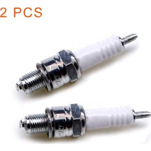 2pcs Motorcycle Ignition C7HSA Spark Plug for Honda Yamaha Kawasaki Suzuki 50cc 125cc ATV Pit Dirt Go Kart Quad Car Bike