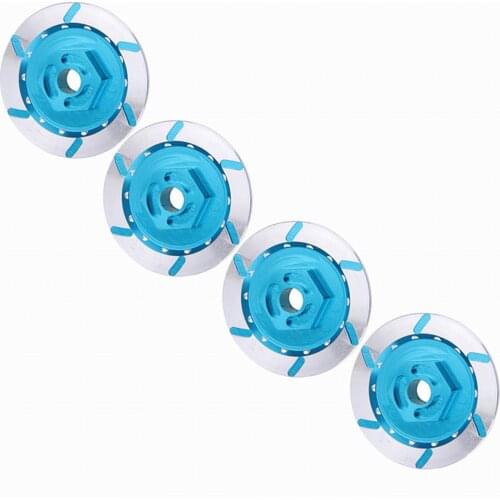 4pcs Metal Brake Disc Wheel Rim Box Hex Adapter 12MM For RC 1/10 Car HSP Fly Fish Buggy