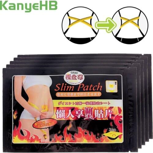 50pcs/5bags Slimming Patch Navel Slim Stickers Weight Loss Burning Fat Efficacy Herbal Medical Plaster Health Care Plaster A245