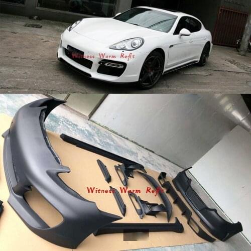 970 Carbon fiber FRP Car body kit front bumper lip rear diffuser side skirts rear wing spoiler Splitter for Porsche Panamera 970