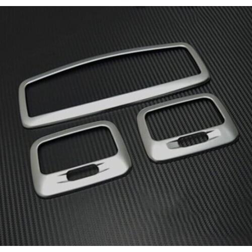 ACCESSORIES FIT FOR MITSUBISHI OUTLANDER 2016 CHROME ROOF READING LIGHT LAMP COVER TRIM CONTROL SWITCH PANEL FRAME GARNISH