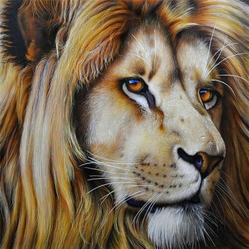 Diamond Embroidery Diy Diamond Painting Cross Stitch Kits Diamond Mosaic Lion Full Square Diamond Embroidery AD193