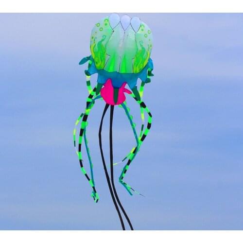 Free shipping 18m large jellyfish kites line outdoor power kite flying octopus kite for adults open kitesurfing papalote 3d kite