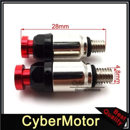 Red 5x0.8mm Motorcycle Suspension Front Fork Air Bleeder Valves For Mini Motocross Motard Pit Dirt Trail Motor Bike
