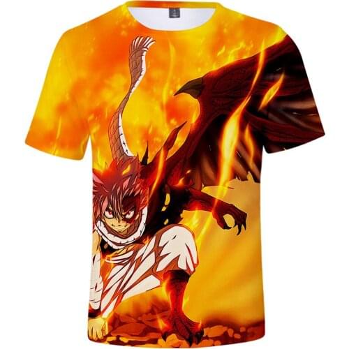 2021 Hot Sale FAIRY TAIL 3D TShirt Child Men/Women Streetwear Fashion Oversize O-neck Short Sleeve Couple Japanese Anime Clothes