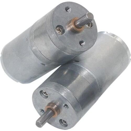 Diameter 25mm Micro Reduction DC Gear Motor JGA25-370 DC Geared Motor 3V6V9V12V24V Smart Car Robot Motor Miniature Motor