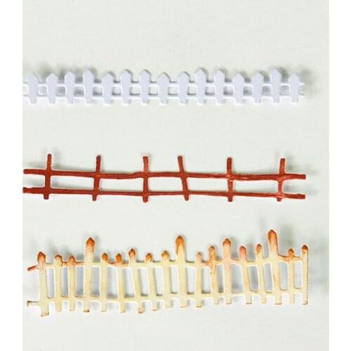 Carbon Steel Cartoon Fences Cutting Die Set Embossing Stencil Template Mold DIY Paper Art Craft Scrapbook Bookmark Greeting Card