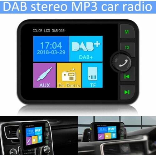Newest 2.4 "Car DAB + Radio Adapter Wireless LCD FM Transmitter Receiver Replacement Cars Electronics