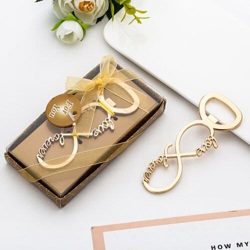 Packing Bottle Opener with Tags Bridal Wedding Wine Ring Keychain Party Favors Wedding Gifts for Guests Party Decoration Favor