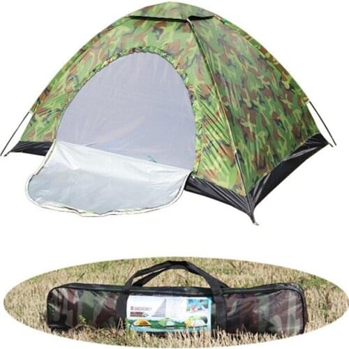 Backpacking Camping Tent, Lightweight 1-2 Person Tent Double Layer Waterproof Portable Aluminum Poles Travel Tents