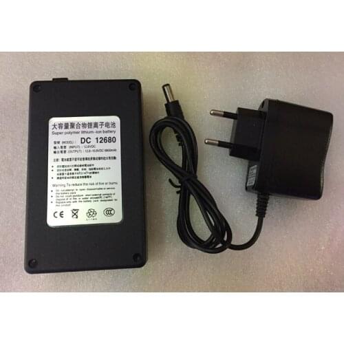 MasterFire Super Capacity Rechargeable Lithium-ion Portable Battery Pack DC 12V 6800mAh for CCTV Cam Monitor Batteries DC 12680