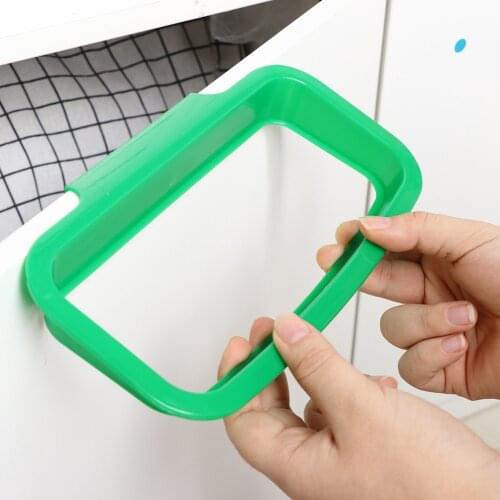 Cupboard Door Back Hanging Trash Rack Storage Kitchen Garbage Rubbish Bag Holder Kitchen Cabinet Trash Rack Home Storage