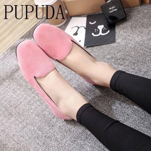 PUPUDA Women Casual Shoes New Slip On Loafers Women Classic Female Shoes 2020 Lightweight Driving Flat Shoes Women