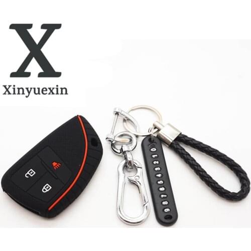 Xinyuexin 2021 Silicone Key Cover for GMC Yukon Denali for Chevy Suburban for Buick Envision Avenir Car Accessories Protector