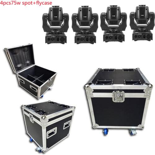 75W LED Beam Lights With Flight Case LED Spot Moving Head Light/USA Luminums 65W LED DJ Spot Light Dmx Beam Lighting