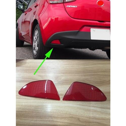 Rear Fog Light Reflection Board Cover for 2015-2017 Mazda 2 DEMIO Hatchback Car Exterior Decoration Style