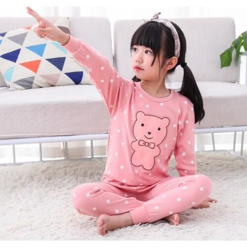 Winter Girls Pajamas Sets Kids Cotton Sleepwear Children Unicorn Cartoon Clothing Set Baby Full Sleeve Pijamas Infantil Clothing