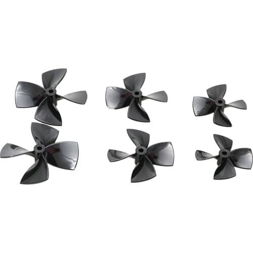 1pair PC 4-blade Propeller Outer Dia 60mm 70mm 80mm Aperture 5mm Paddle CW CCW Prop for RC Model Nest Boat Trawler UAV