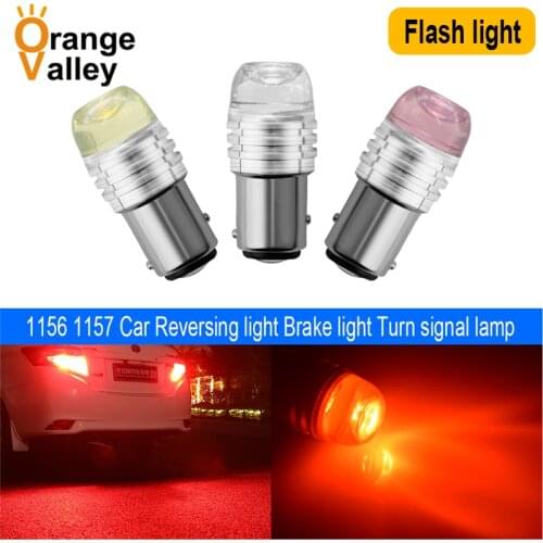 100PCS 1156 BA15S P21W 1157 BAY15D 3 SMD 2835 LED DC 12V Car Auto Indicator Turn Side Light Parking Bulb Lamp Flash light