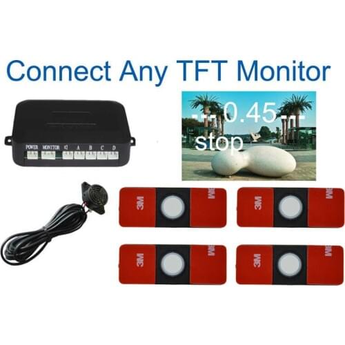 13mm Flat sensor Car video Parking Sensor Reverse Backup Radar Auto Reversing Detector Parking Assistance with smallest sensors