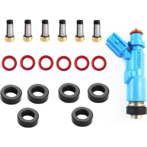 6sets fuel injector repair kit for Toyota Yaris Vitz Verso Prius 23209-29015 23250-23020 23209-21020 23209-22060 23209-79135