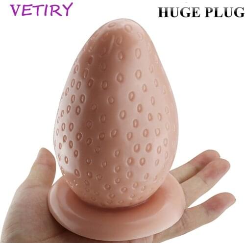 VETIRY Large Anal Plug Huge Size Butt Plugs Prostate Massage Sex Toys For Men Anus Expansion Stimulator Big Anal Beads for Women