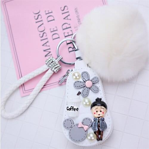Hairball Keyring Car Key Cover Case For Citroen Xsara Picasso Berlingo C1 C2 C3 C4 C5 C6 Aircross Cactus For Girls Women Girl