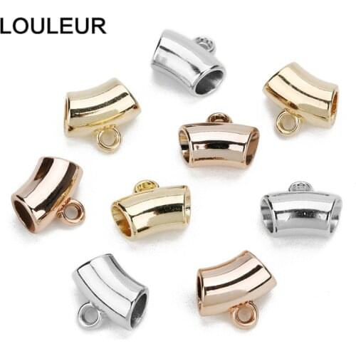 50pcs/lot Hole 6mm CCB Beads Big Hole Beads Loose Spacer Beads Bend Tube Beads Fit Bracelets Necklace Jewelry Finding Wholesale