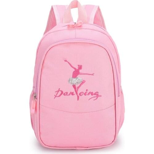 Children Girls' Ballet Dance Backpack Oxford cloth Primary Student Girls School Bag Double Layer capacity Book Holder backpack