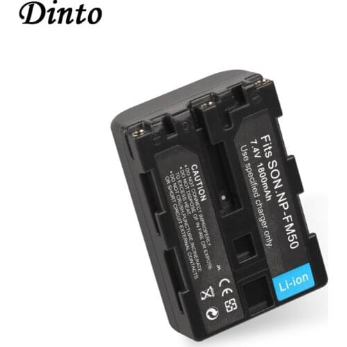 Dinto 1pc NP-FM50 NPFM50 NP FM50 NP-FM55H NPFM55 NP FM55 1800mAh Rechargeable Camera Battery for Sony DSLR A100 DCR-PC101