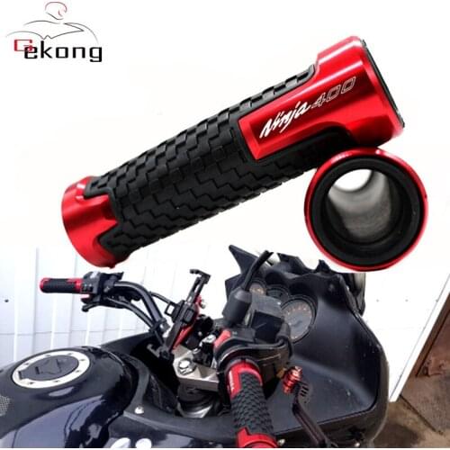 For KAWASAKI NINJA400 NINJA 400 2018 2019 Motorcycle Accessories Grip CNC Aluminum PVC Anti-Skid Handlebar Grips