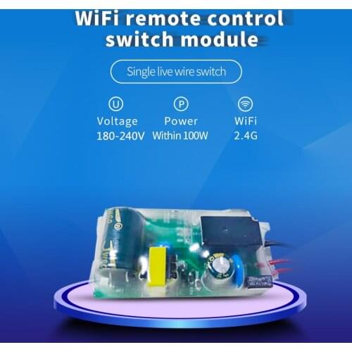 For Wall Switch Socket 180-240V Smart Home WiFi Light Switch Module Smart Home App Control Work With Alexa Google Home