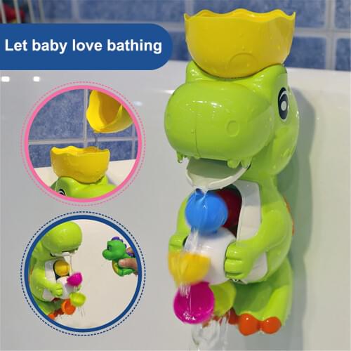 Bath Toys Dinosaur Look Waterwheel Funny Cute Toddler Bath Toys