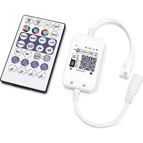 WS2812B Controller WiFi LED Pixels RGB Controller For WS2811 WS2812 SK6812 Addressable rgb Led Strip Magic Home DC5V 12V 24V