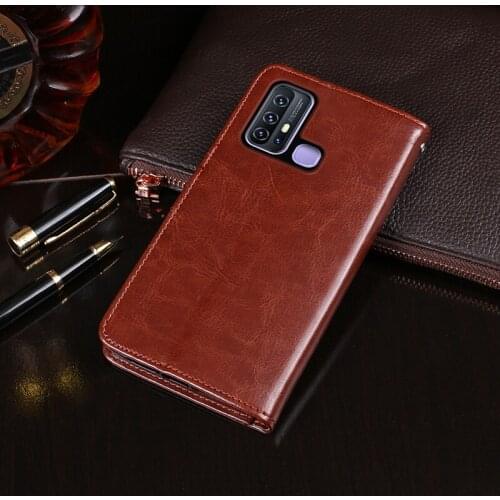 For Vivo Z6 Case Magnetic Flip Crazy Horse Pattern Leather Case For Vivo Z6 5G Case V1963A Wallet Phone Cover