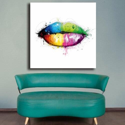Fashion Oil Painting Candy-Mouth Decoration Paiting Home Decor On Canvas Modern Wall Art Canvas Print Poster Canvas Painting