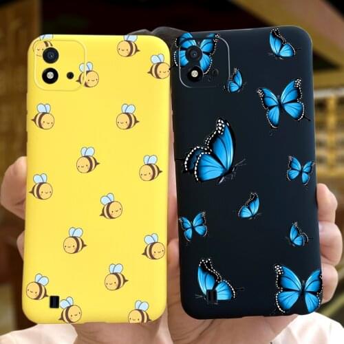 For OPPO Realme C20 Case Lovely Animals Dragon Painted Soft Bumper For Realme C20 RealmeC20 C 20 Shockproof Phone Case Cover Bag