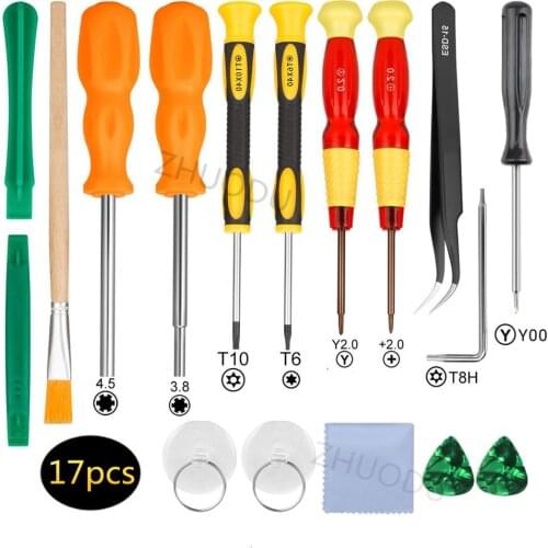 17 in 1 Professional Security Game Bit Repair Tools Triwing Screwdriver Kit Set for Nintendo Nintend Switch 3DS 2DS Gamecube