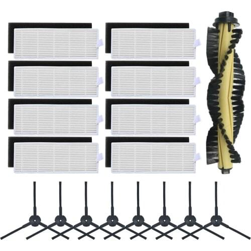 Robot Vacuum Cleaner Parts For ILIFE A4 T4 X432 X430 Main Brush HEPA Filter Sponge Side Brushes For ILIFE A4