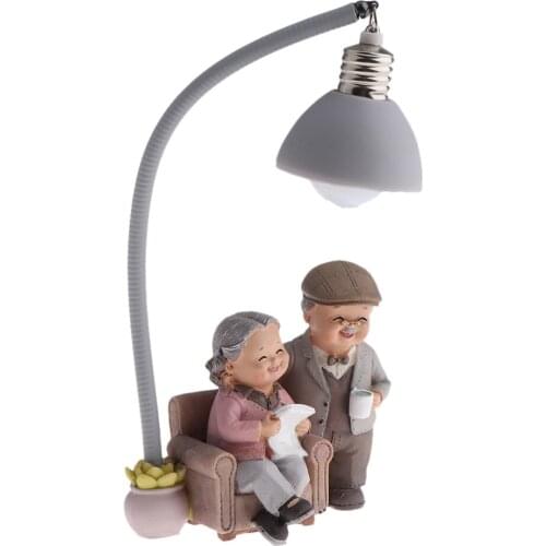 Couple Miniature Dollhouse Fairy Garden Terrarium Bonsai Scenery Decor Craft